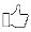 Daumen hoch-Zeichen Silhouette